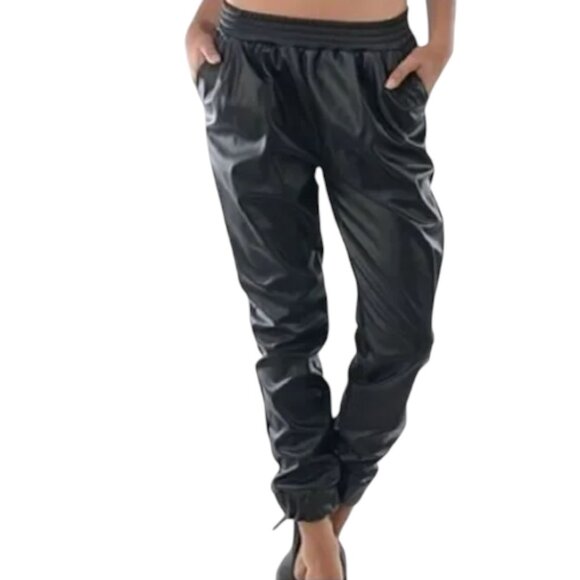 Victoria Secret Sport Faux Leather Joggers Women’s Size XS (loose fit) - Picture 9 of 15